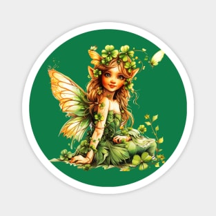 St. Patricks Day Fairy Shamrocks Butterfly Saint Patricks Day Magnet